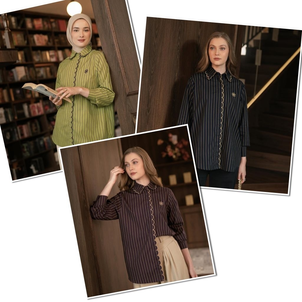 LARA STRIPES SHIRT HEAVENLIGHTS