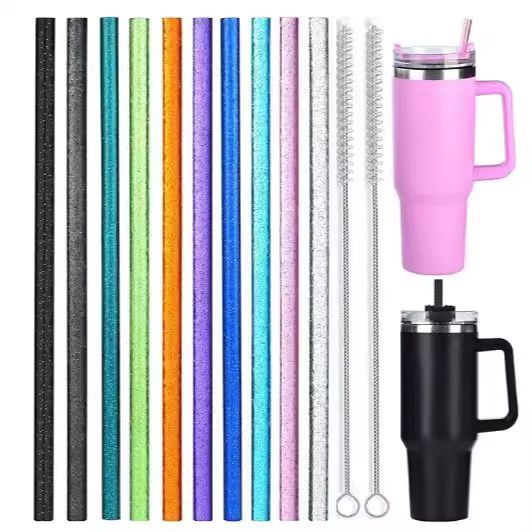 STRAW Tritan GLITTER TUMBLER STANLEY/Wala 40OZ สูง 30.5 CM DIAMETER 0.9 ซม.