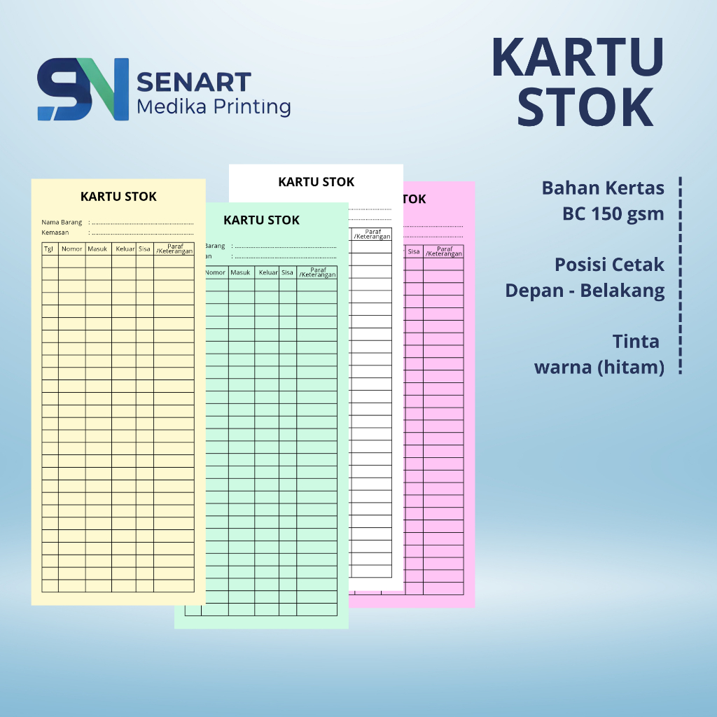 STOCK CARD / STOCK CARD / MEDICINE STOCK CARD READY