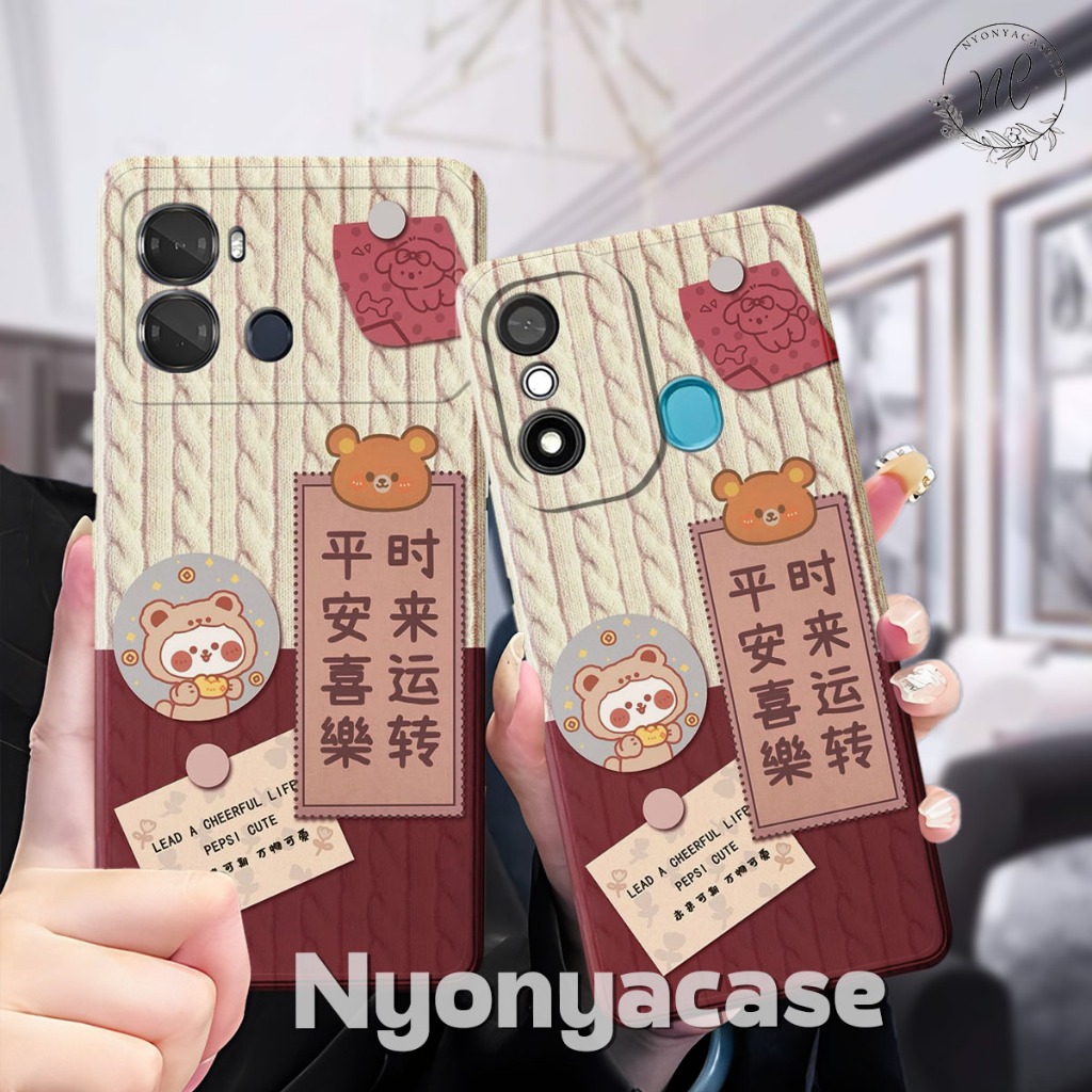 เคส Itel P40 - Itel P17 - Itel P65 - Itel A58 - Itel A49 - เคสแฟชั่น Softcase Macaron Protect Camera