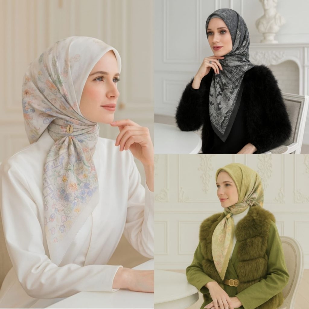 / RENIAA SERIES / PREMIUM VOAL HIJAB / WHOLESALE HIJAB / SQUARE HIJAB / PREMIUM MOTIF VOAL