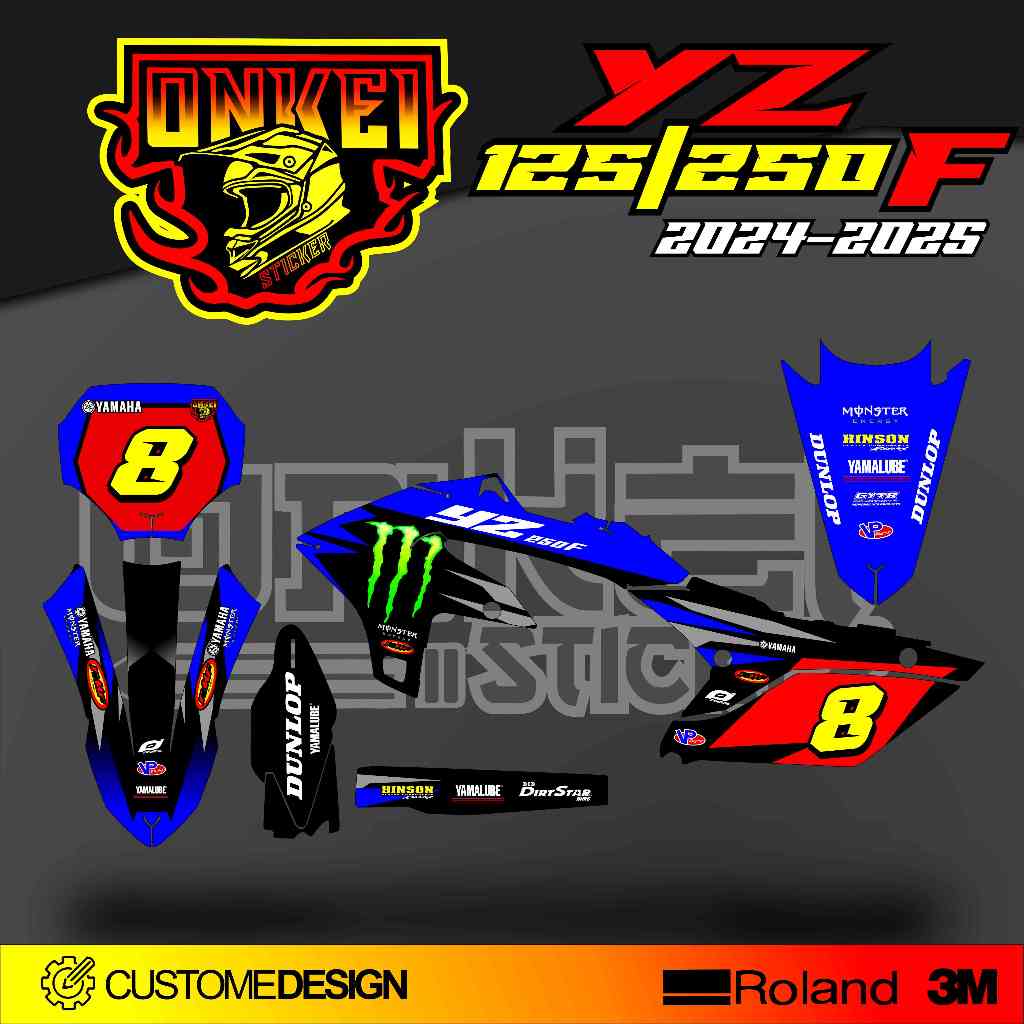 สติ๊กเกอร์ DECAL YZ 125 - 250 F 2024-2025 YF1