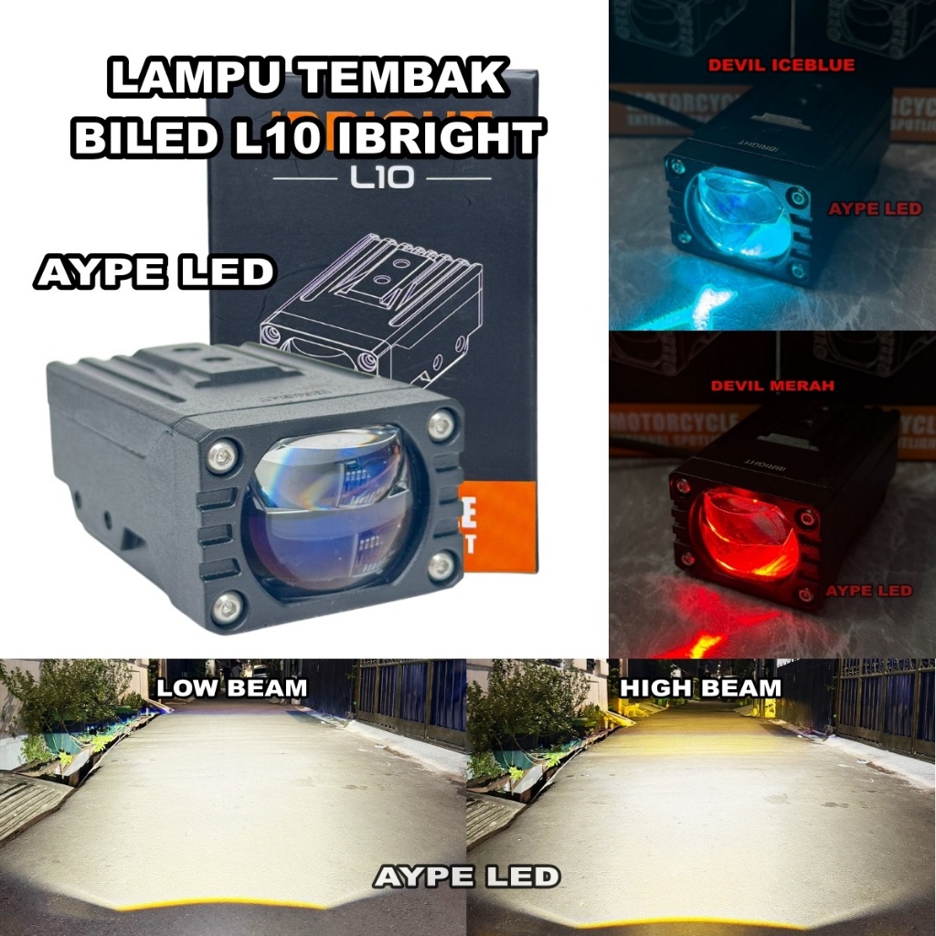 CAHAYA Bild L10 พัดลมระบายความร้อน Bluelens แบน High lo Light Bilded Devil Eyes L10 Ibright