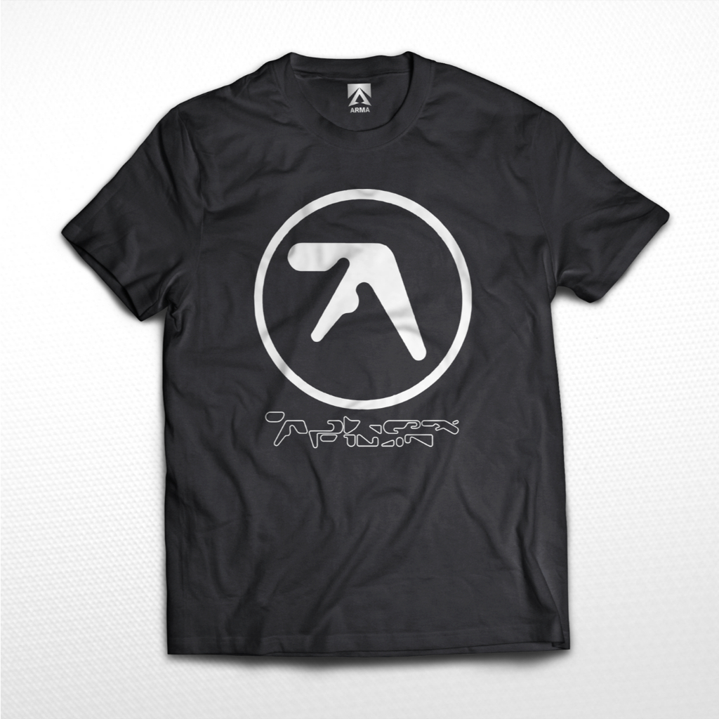 APHEX TWIN Logo T-SHIRT / DJ rock music เสื้อยืด unisex distro เสื้อผ้า VINTAGE BAND T-SHIRT