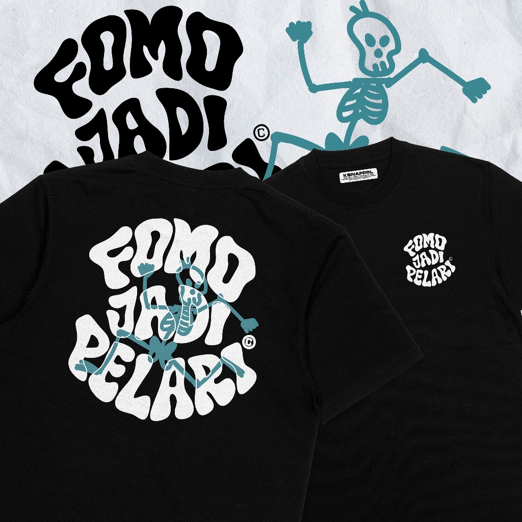 Running Club T-Shirt "Fomo Lari" - Running Club T-Shirt/Running Club/Karce Running Shirt/Jogging Run