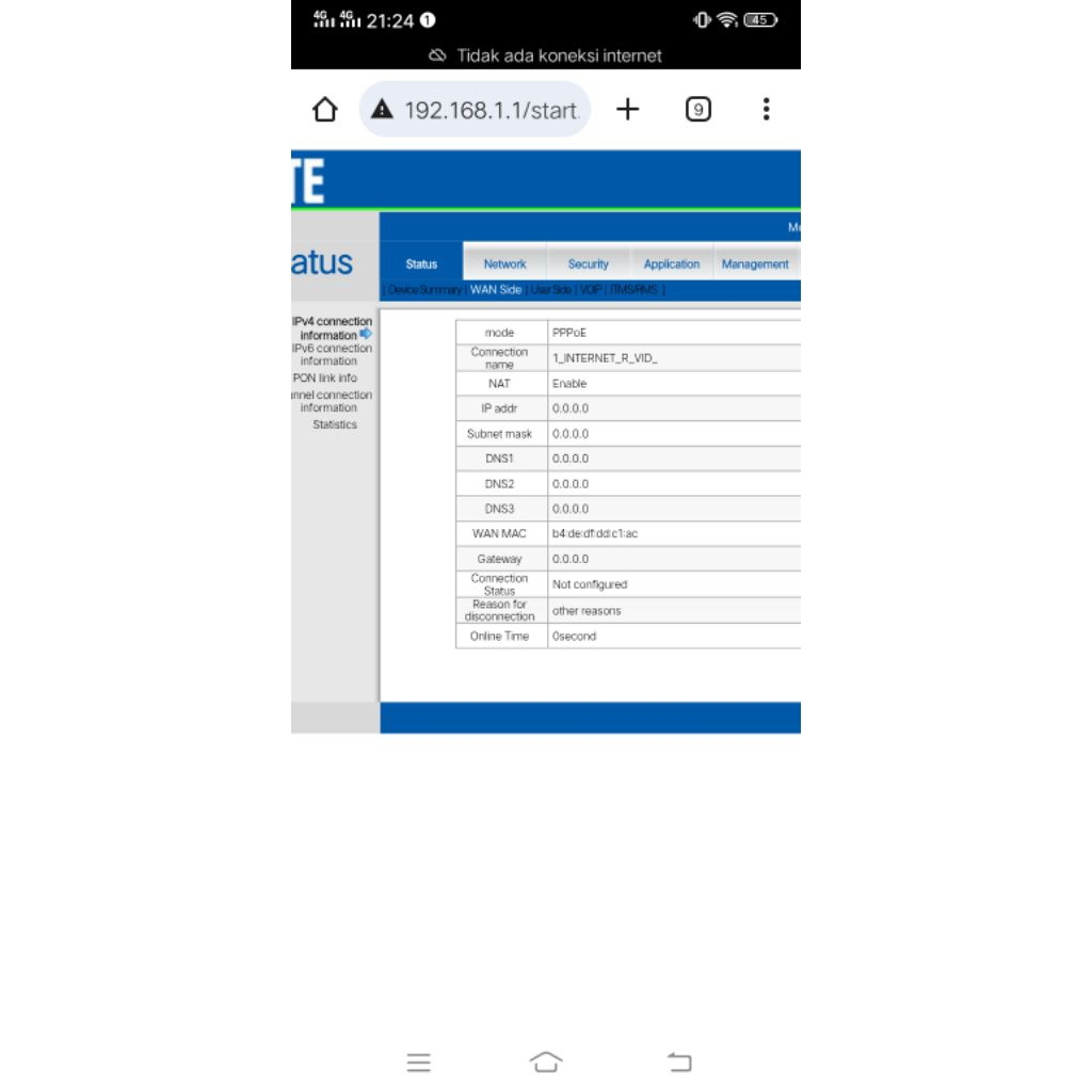 เราเตอร์ ZTE F460 ONT EPON ONU