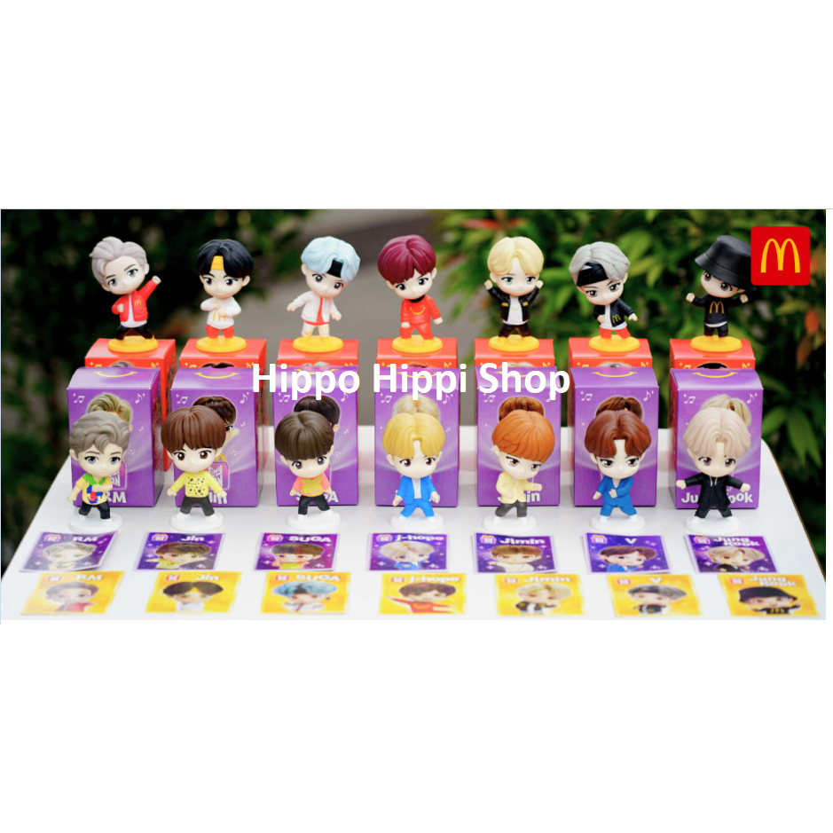 MCDONALDS [ใหม่] Happy Meal Mcd Mondonals Tiny Tan BTS RM Suga Jung Kook V Jhope Jin Jimin Throwback