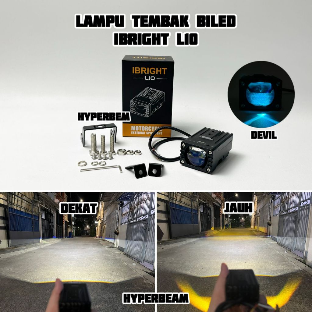 IBRIGHT L10 - สปอตไลท์เลนส์สีน้ําเงินบิลด์