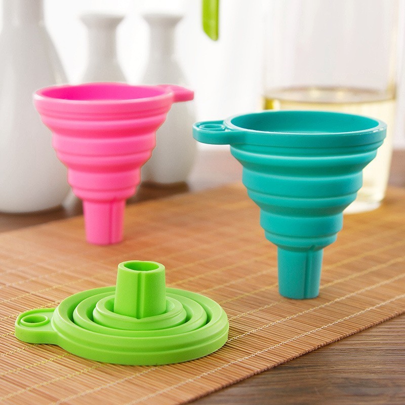 MINI SILICONE FUNNEL มัลติฟังก์ชั่นน้ําและน้ํามัน FUNNEL