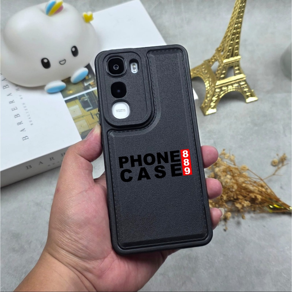 VIVO Y400 CASE LEATHER PRO BLACK CASE สีดํา VIVO Y400