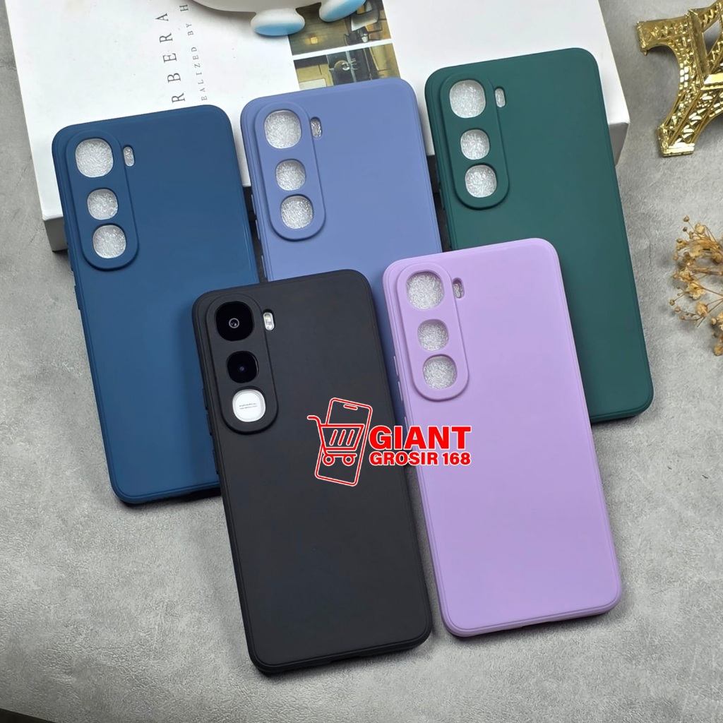 IQOO Z10 LITE CASE MACAROON SQUARE LIQUID CASE IQOO Z10 LITE