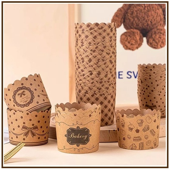 YTB Paper Cupcakes Muffin Chocolate Muffin Colourful Motif / ถ้วยมัฟฟิน / กระดาษขนมปัง / คัพเค้กกระด