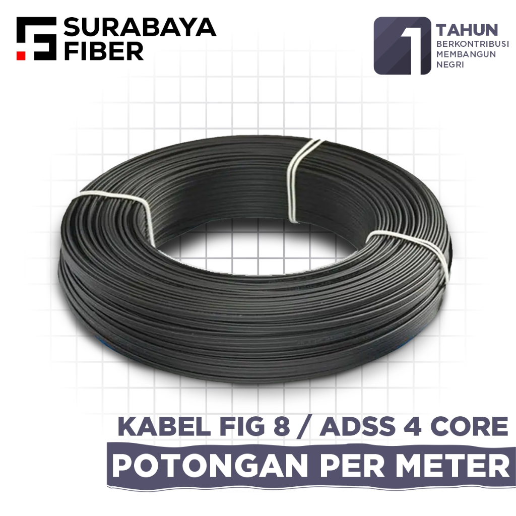 FIG8 4Core / ADSS 4Core NS2 Optical Cable ขายปลีกตัดเมตร - รูปที่ 8 เมตร 4 Core - Mini ADSS 4 core ข