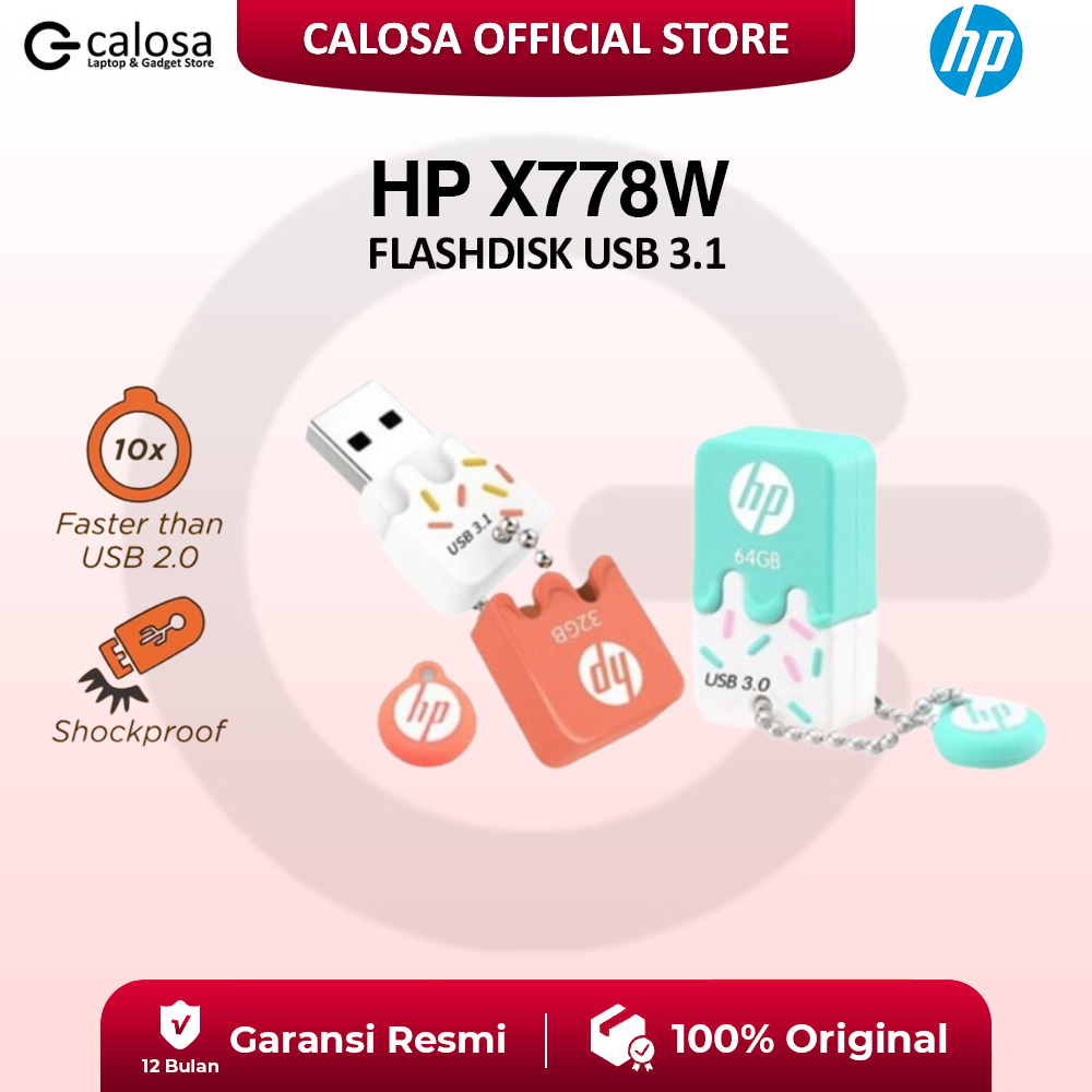 HP x778w USB 3.1 Flashdisk 32GB/64GB/128GB