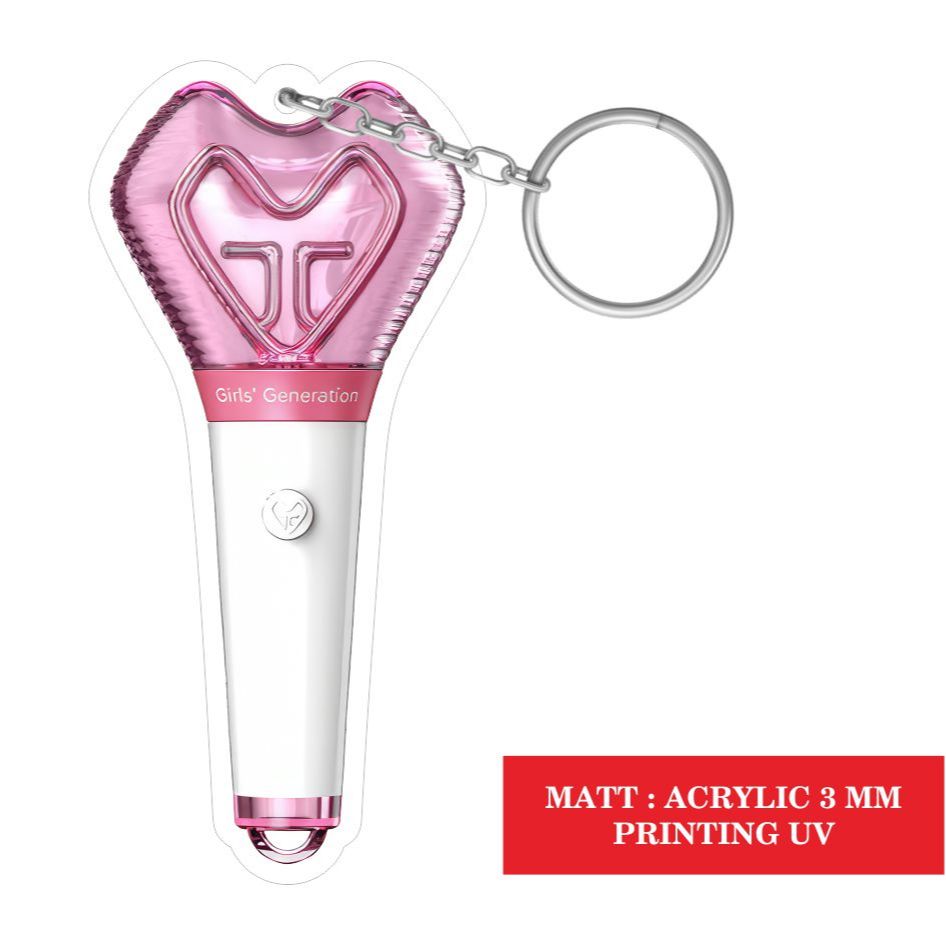 GANTUNGAN SONE พวงกุญแจอะคริลิคแท่งไฟ SNSD รุ่นเด็กผู้หญิง