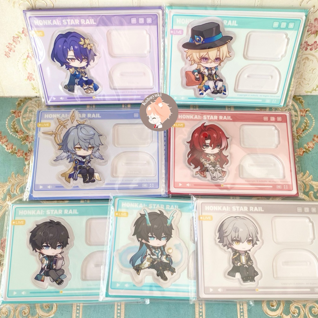 อย่างเป็นทางการ HSR อะคริลิคนั่ง standee ตัวอักษร q chibi ขาตั้ง honkaistarrail star rail สินค้าอะคร