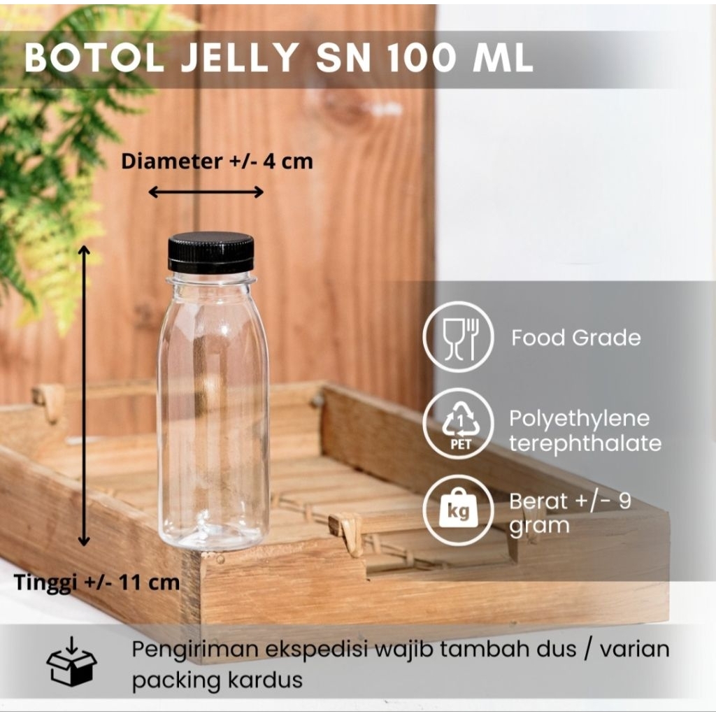 LETTENTS 50 ชิ้น 100ML JELLY BOTTLES / ขวด PEANUT SAMBAL / ขวดซอส / ขวดน้ํา ZAM ZAM ZAM WATER BOTTLE