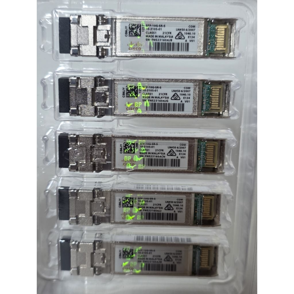CISCO SFP+ 10G SR-S โฮโลแกรมดั้งเดิม SFP+ 10G SR-S 850nm