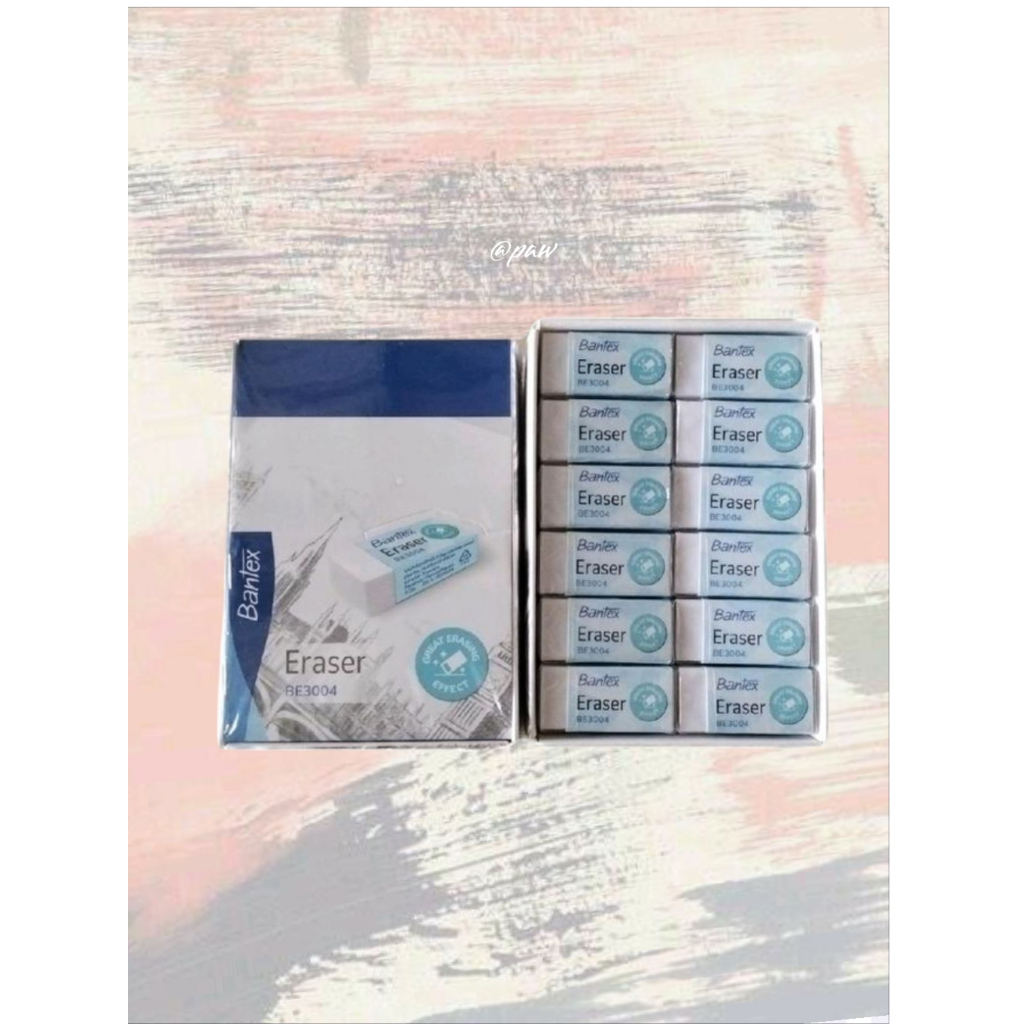 Bantex BE 3004 White Eraser / White Eraser BE 3004 Bantex / Bantex Small Eraser BE3004 / White Erase