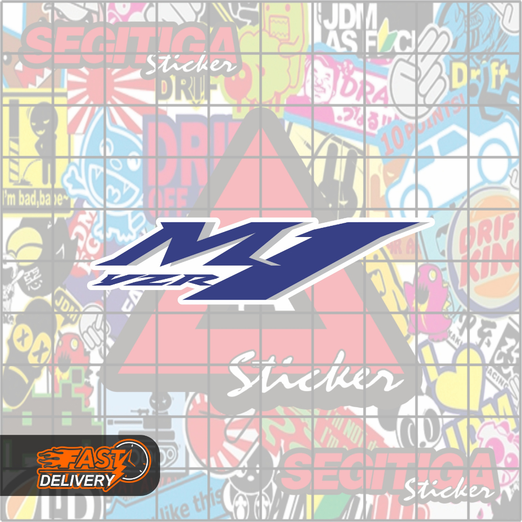 สติ๊กเกอร์ Yamaha YZR M1 ขนาด 10 x 2.5 ซม