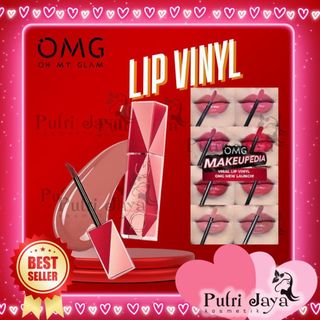 OMG Oh My Glam Colorlast Lip Vinyl 2.5g Transferproof Gloss Longlasting Stain Intense Color