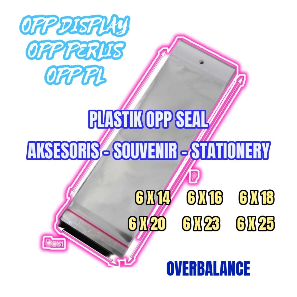 Opp Plastic 6x14 6x16 6x18 6x20 6x23 6x25 Accessories - Opp Plastic 6 x 14 / 6 x 18 / 6 x 20 / 6 x 2