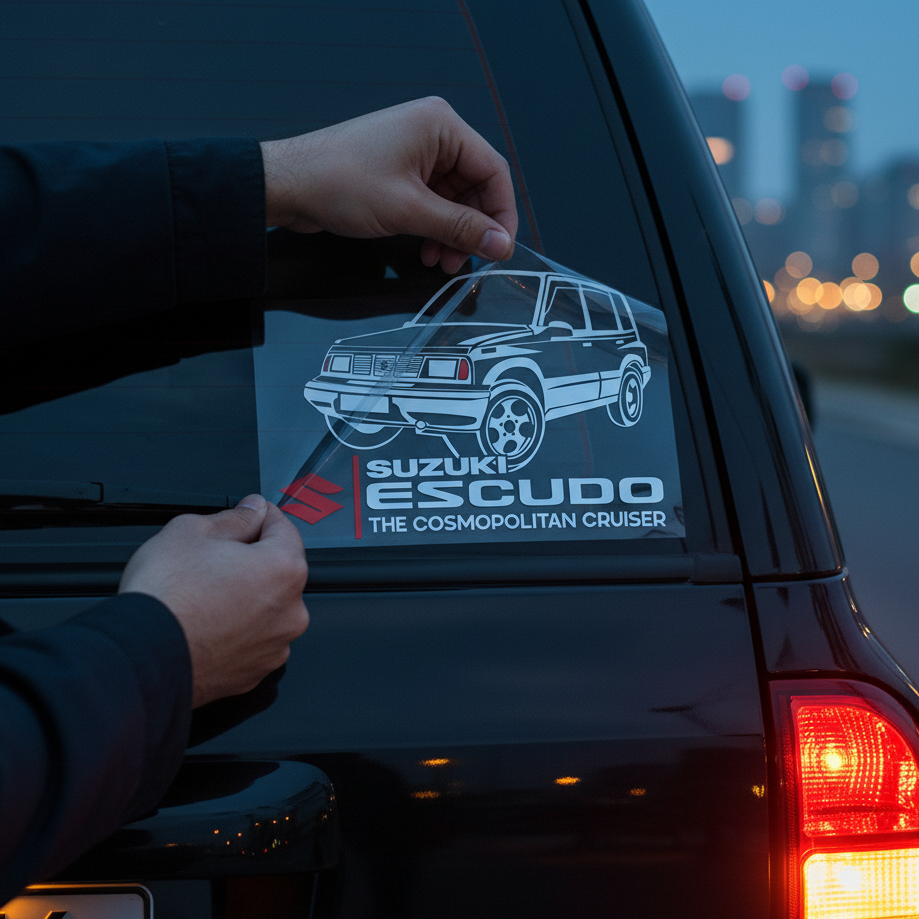 ล่าสุด Suzuki Escudo JLX สติกเกอร์รถเหมาะสําหรับรถหน้าต่าง Variations