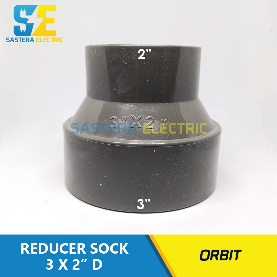 Vlok Sok 3 x 2" นิ้ว PVC Orbit / ถุงเท้าลด 3 x 2" PVC / ลดเพิ่ม 3 x 2" / Verlop 3 x 2"