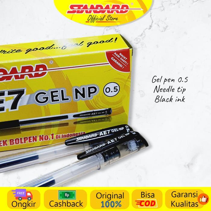Standard AE7 Gel NP - สีดํา (แพ็ค 12 ชิ้น)