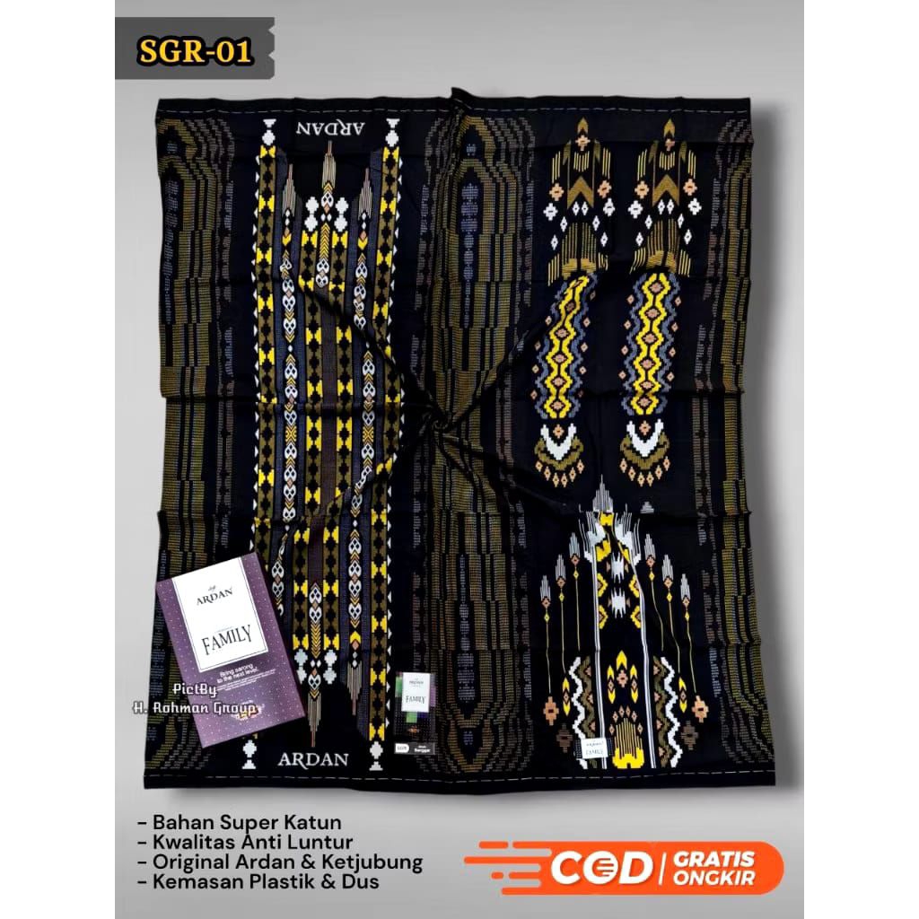 Ardan Songket Batik Printing Black Series Sarong By Al Furqon Shop