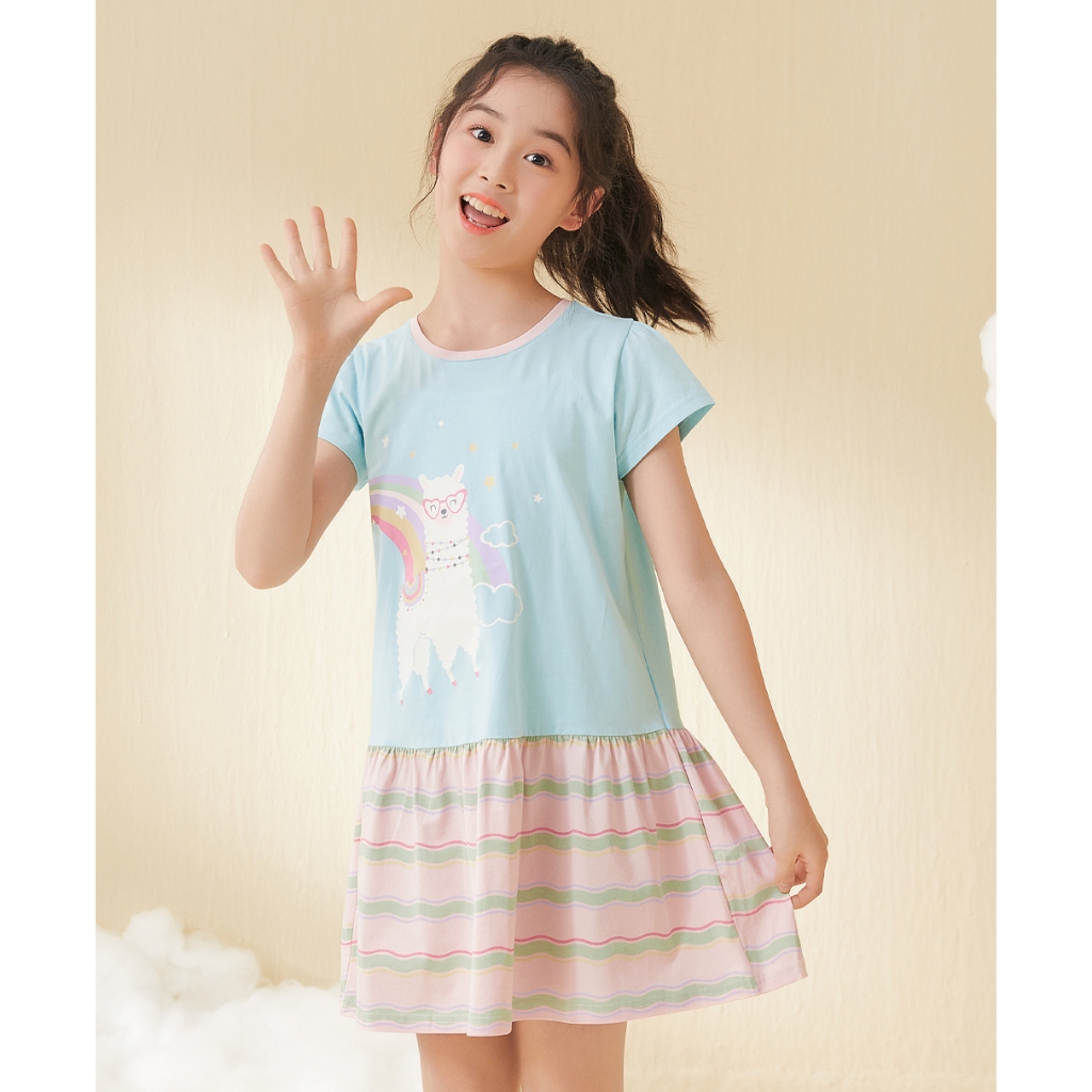 ชุดเดรส Lil Hearts Rainbow Llamaz Y05-011727