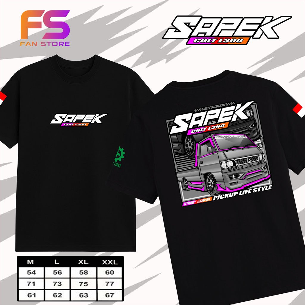 เสื้อยืดผู้ชาย "PICKUP L300" DRIVER SAPEK" หวี 24s