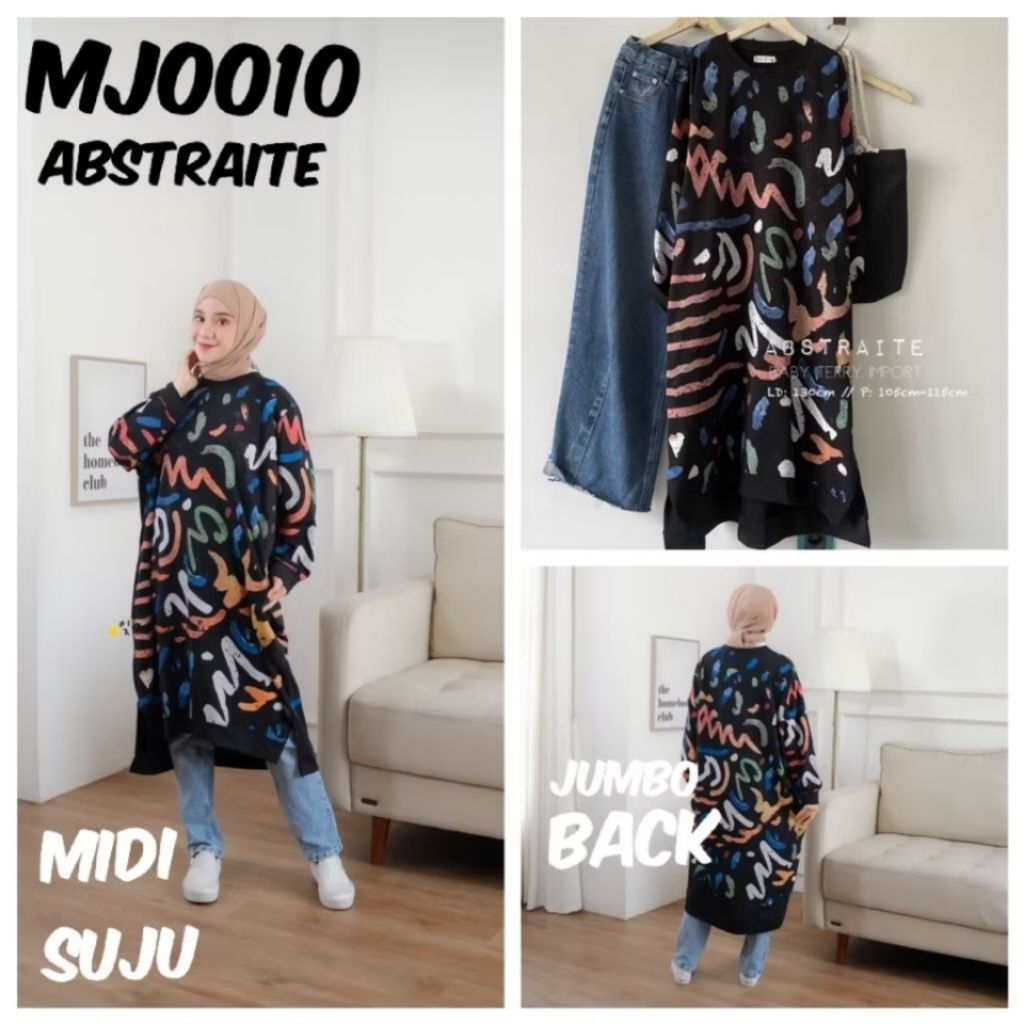 Midi Trend NEW (มินิเดรส) Kaos by SUJU print Premium JUMBO size fit to 2L.3L.4L.5L