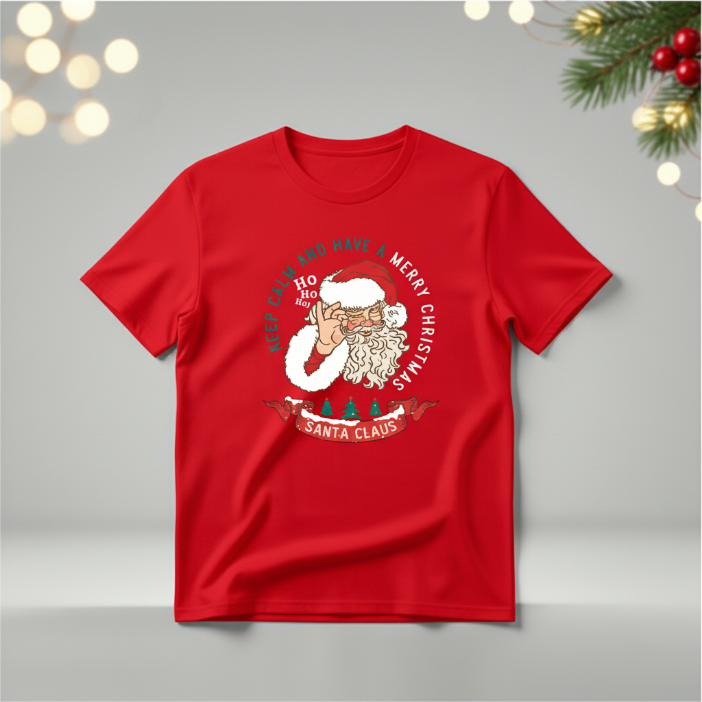 Sakha Project Merry Christmas เสื้อยืดเด็กทารก Santa Penguin Christmas Cotton Combed 30s Aitana