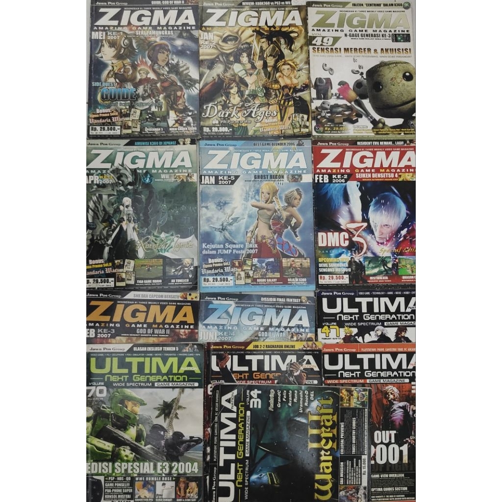 ต้นฉบับมือสอง ZIGMA และ ULTIMA MAGAZINE