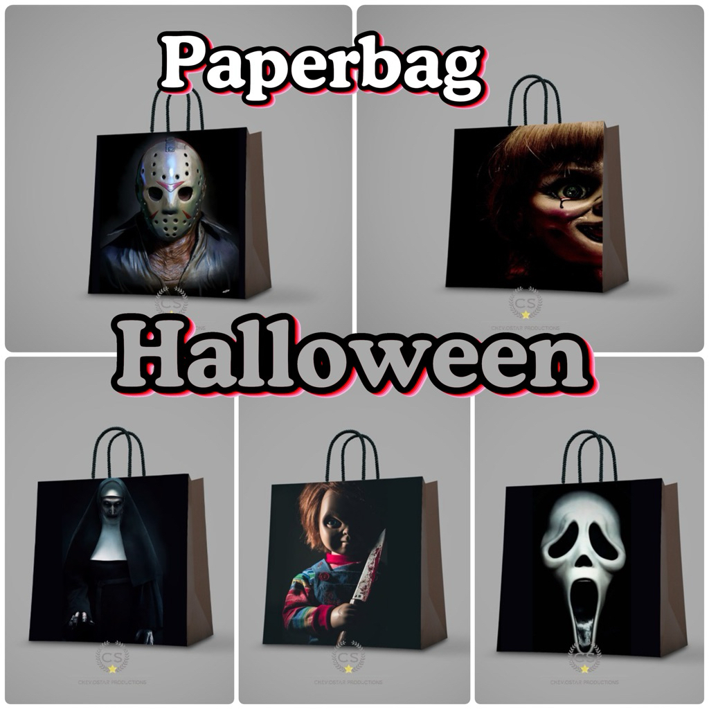 Paperbag Custom Halloween Goodie Bag ถุงของขวัญถุงกระดาษ