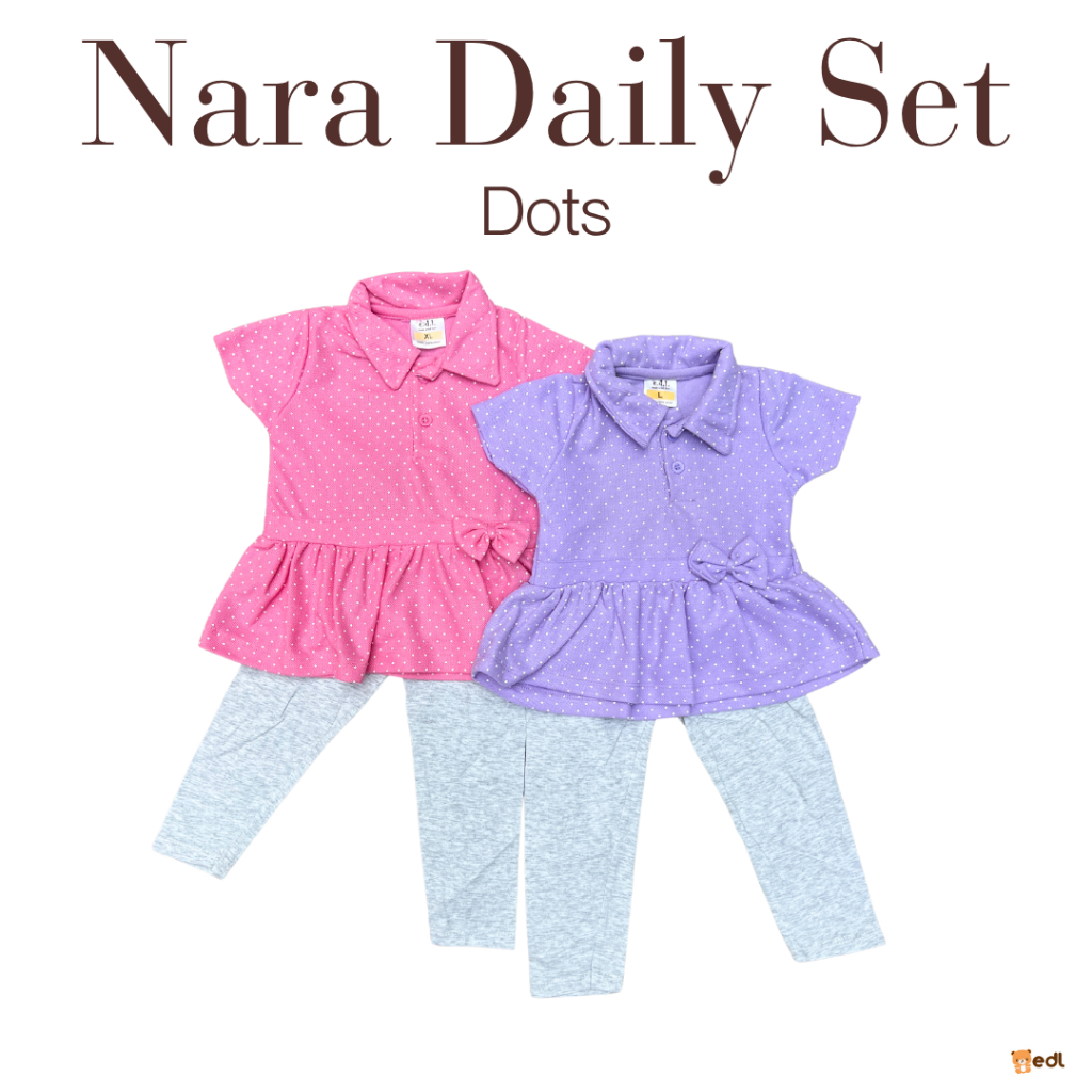 EDL Baby - ชุดคอปกโปโลเด็กผู้หญิงทารกแรกเกิด 0-12 เดือน / ชุดนาราเดลี่