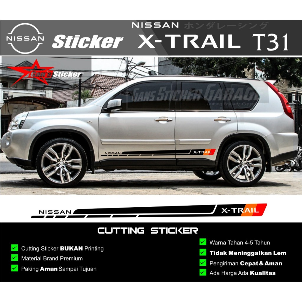 Nissan X-Trail T31 สติ๊กเกอร์ตัด Variation สติกเกอร์ประตูรถพรีเมี่ยม Nissan X-Trail T31
