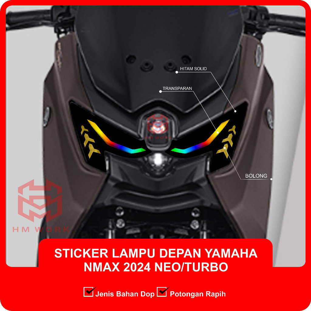 สติ๊กเกอร์ตัด NMAX NEO/TURBO HEADLIGHT (NT03)