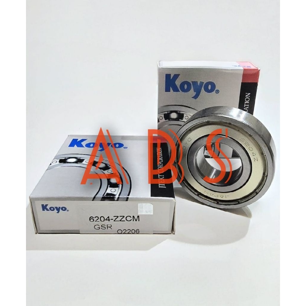 BEARING 6204 ZZ KOYO IRON CAP 20x47x14MM