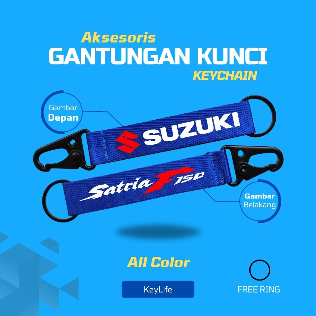 GANTUNGAN "Suzuki Satria F150" พวงกุญแจ Suzuki Satria F150 เรียบง่ายและเย็น พวงกุญแจ Suzuki F150