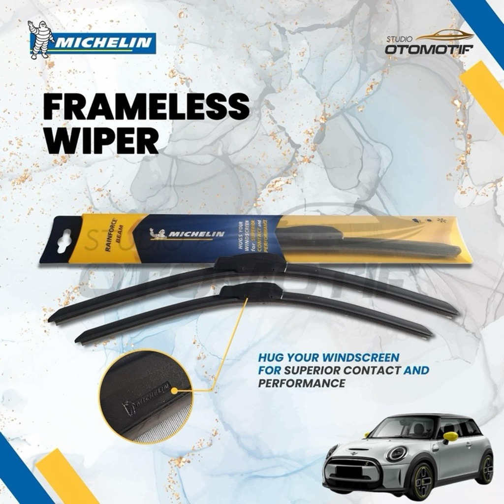 Michelin Frameless Beam Wiper Mini Cooper Electric EV 3 ประตู S 2023-2025 18-18 M77