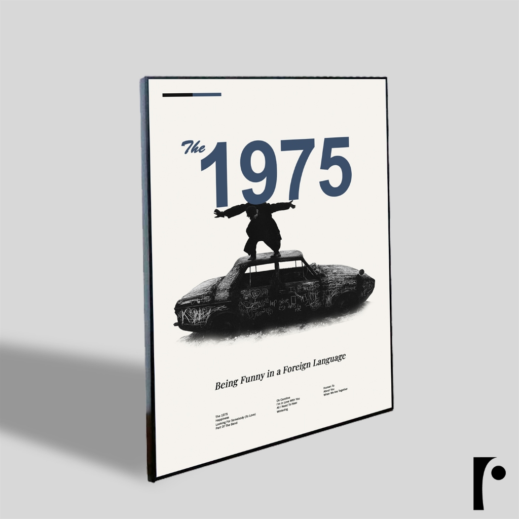 โปสเตอร์ 1975 - Being Funny In A อัลบั้มปกภาษาต่างประเทศ Frameblock