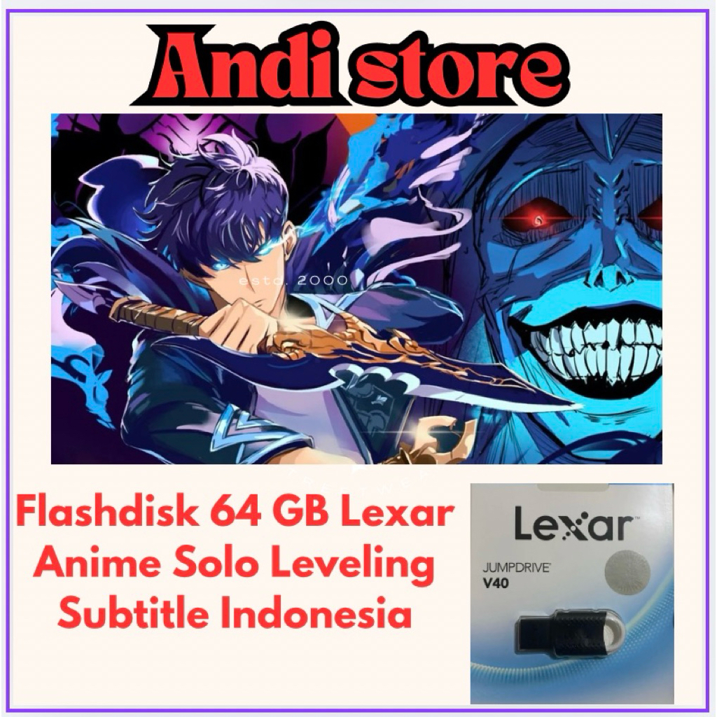 Flashdisk 64gb lexar + อะนิเมะ Solo Leveling
