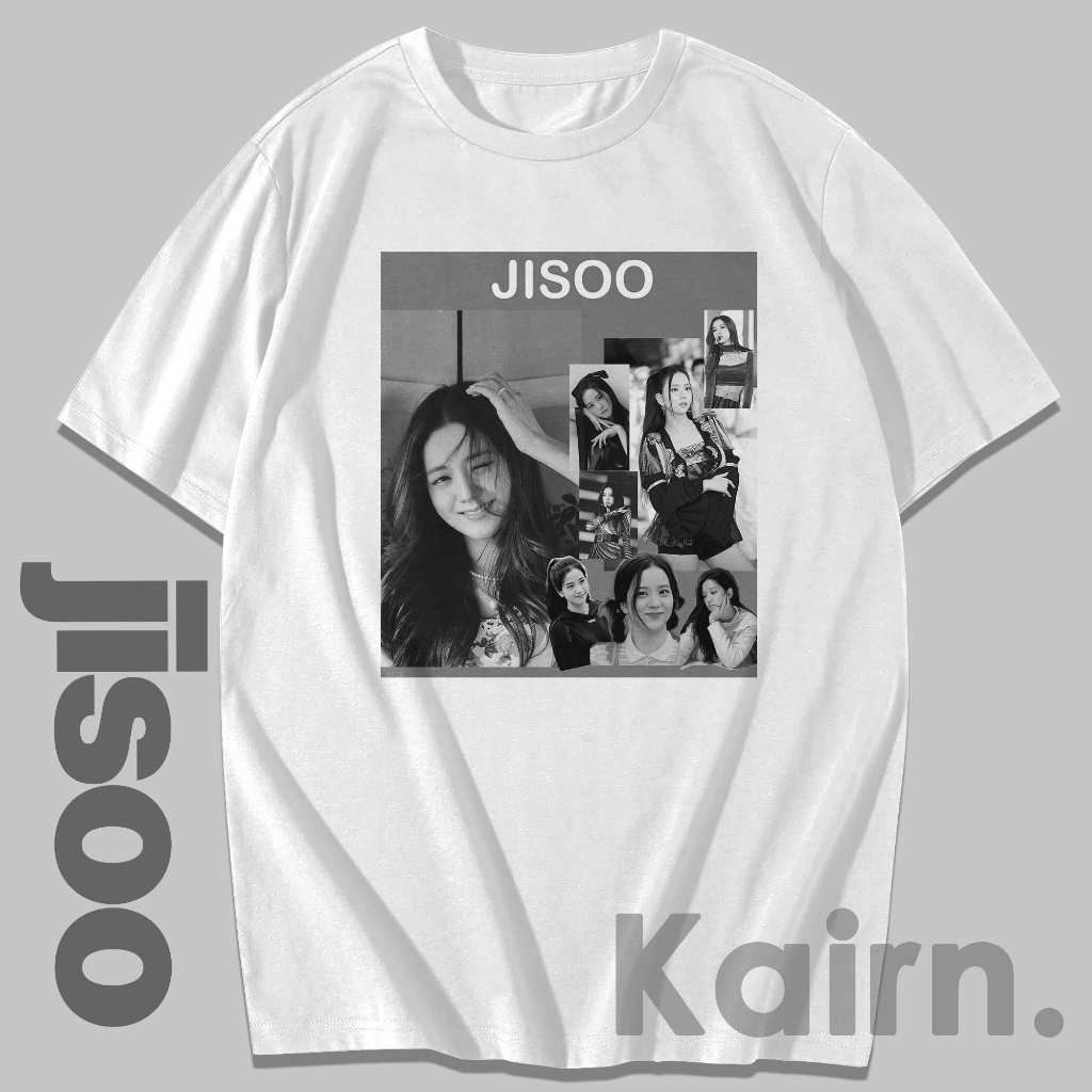 KAIRN - เสื้อยืดผสม JISOO / เสื้อยืด JISOO BLACKPINK / เสื้อยืด KPOP / แฟน ๆMERCH