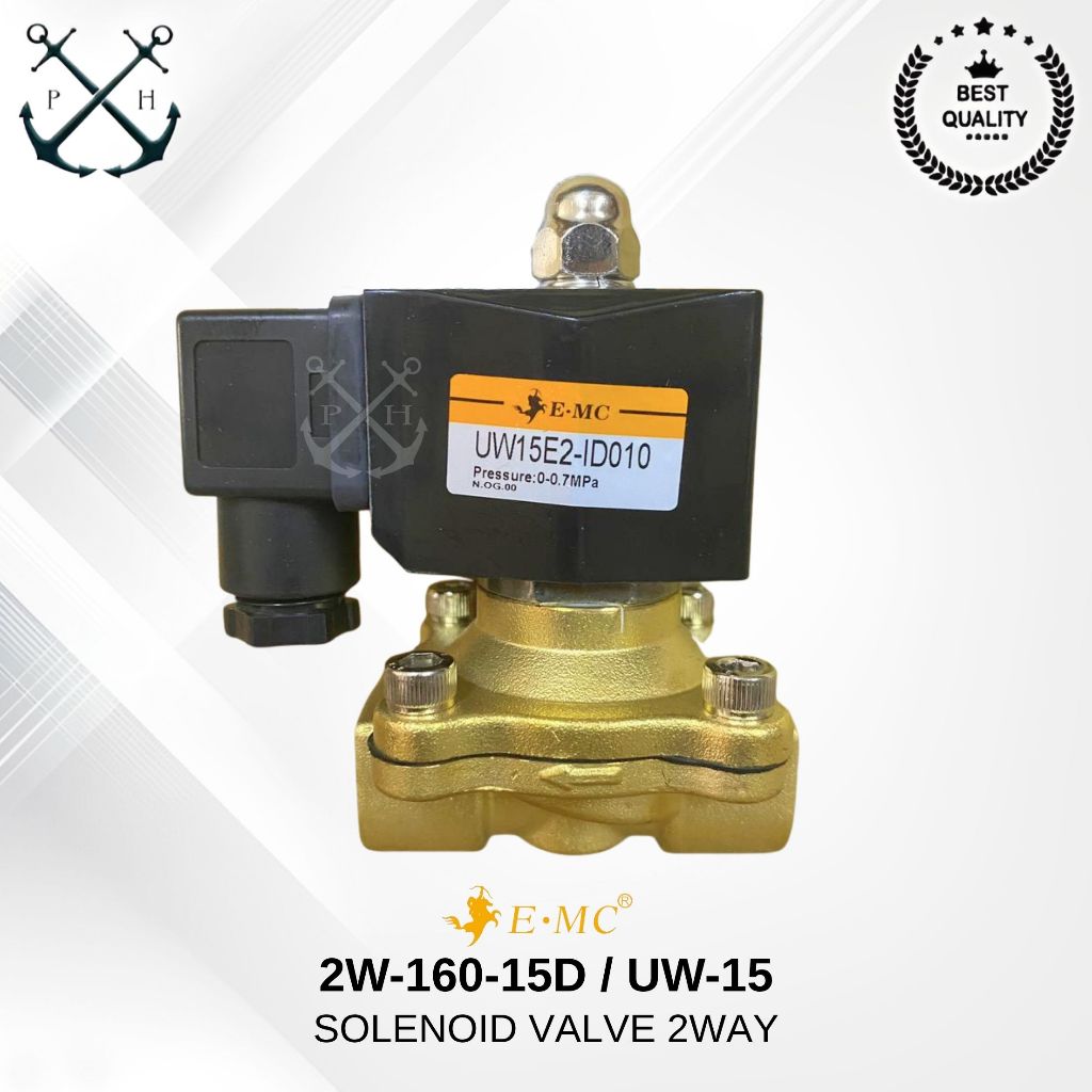 วาล์ว Selensoid 2 ทาง 1/2 EMC 8kg 2W-160-15D / UW-15