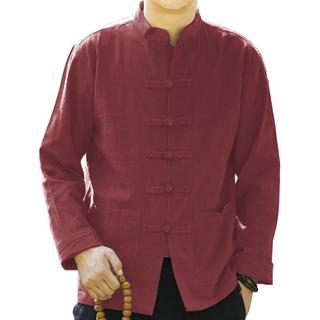 Baju KOKO Lengan Panjang Pria Muslim China Ip-Man Katun Premium Baju Tahun Baru Imlek Big Size M L XL XXL XXXL / LAZY