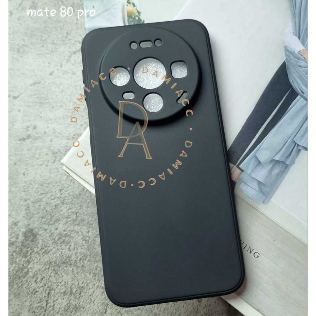 Huawei mate 80 pro Honor x6c Honor x7d Macaron เคสสีดํา Macaron เคส 3d สีดํา