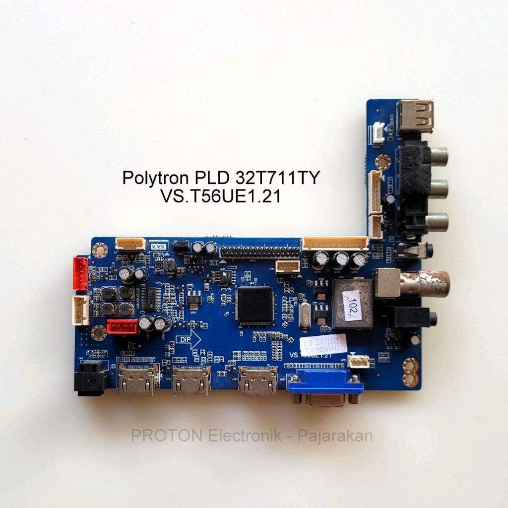 MESIN LED TV เมนบอร์ด Polytron PLD 32T711TY 32D100 32D100V PLD32D100V 32T1500 PLD32T1500 PLD32T711TY