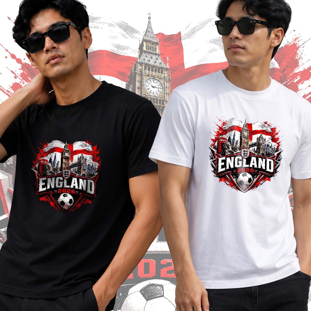 ENGLAND NATIONAL TEAM เสื้อฟุตบอลผู้ใหญ่ผู้ชายหรือ ENGLAND Casual Football T-Shirt 24s - Episentrum.